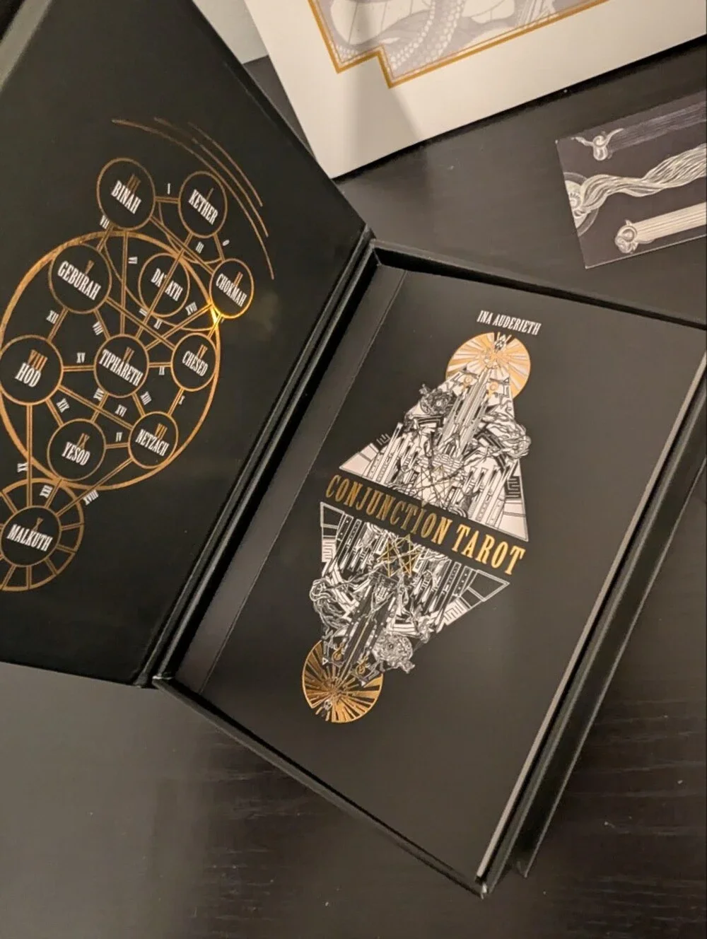 Conjunction Tarot Deck By Ina Auderieth with Signed Numbered Art Book